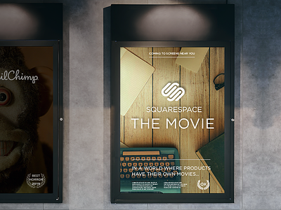 Squarespace: The Movie concept film mailchimp mockup mongodb movie poster print products squarespace