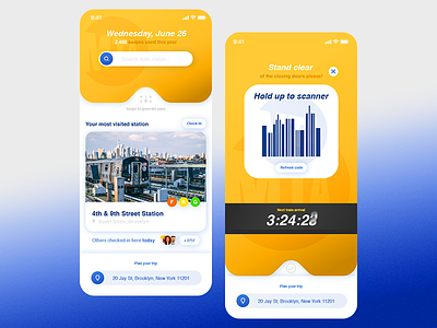 MTA MetroCard App app card city design challenge metro mta new york nyc subway ticket train ui