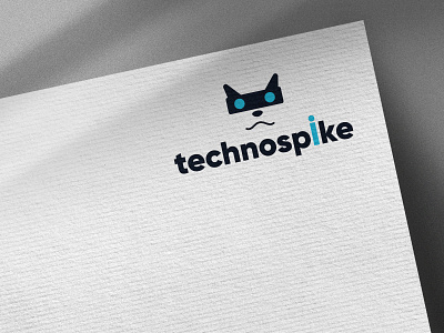 technospike art branding design flat illustration illustrator logo minimal vector