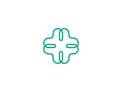 Clover clover green isotipo logo mark vector
