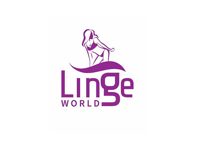 LINGEWORLD branding design flat icon logo minimal