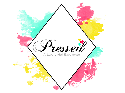 Pressed branding design logo