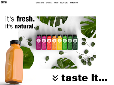 Smoothie Dream animation design illustration marketing ui ux web webdesign website website design