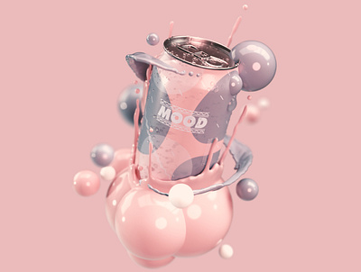 Soda can 3d 3d artist 3d illustration 3d render adobe dimension branding can illustration visual art visual design visual designer