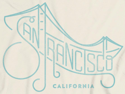 San Francisco Shirt california cotton bureau san francisco shirt type typography