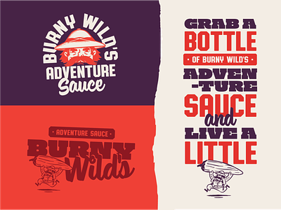 Burny Wild's Adventure Sauce adventure branding branding and identity hot sauce logo logo design mascot pepper typogaphy