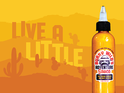 Burny Wild's Adventure Sauce branding hot sauce illustration packaging