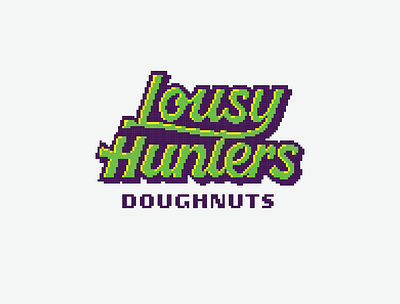 8-bit Doughnuts 8bit doughnuts logo logotype script