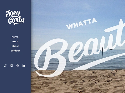 Portfolio Redesign branding hand lettering logo michigan photoshop portfolio script tombow web design