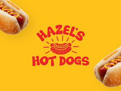 Hazel's Hot Dogs hot dog logo