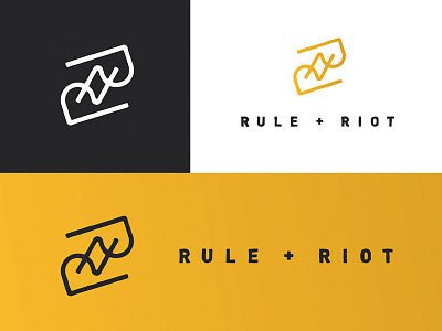 Rule + Riot logo monogram vagina