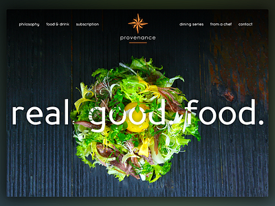 Provenance Raleigh | Real. Good. Food. food photography raleigh restaurant ui ux web design website