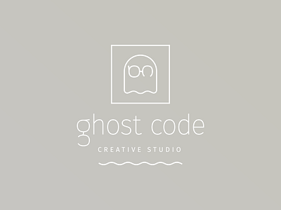 Ghost Code - Logo Design code creative studio g ghost logo one color