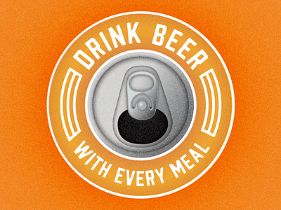 Hooray Beer! beer beer can decal illustration magnet sticker stickermule