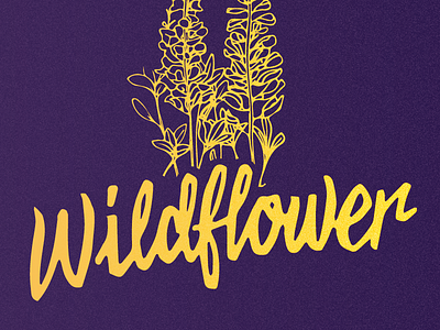 Wildflower handlettering illustration north carolina