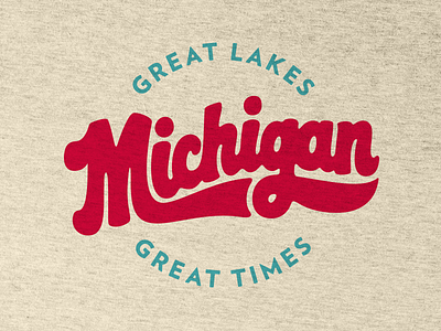 Great Lakes, Great Times michigan shirt design