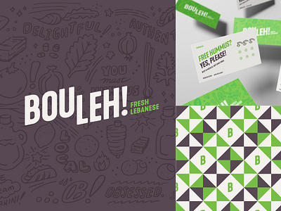 Bouleh! Fresh Lebanese branding logo north carolina raleigh restaurant