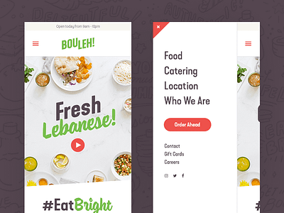 Bouleh! Website Design restaurant ui ux web design website
