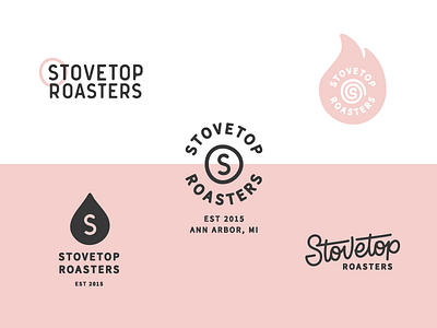 Stovetop Roasters ann arbor coffee identity design logo michigan roaster