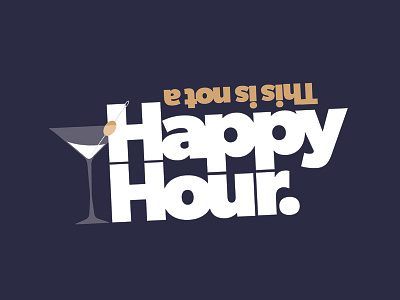 Upcoming Week of Office Shenanigans food and beverage happy hour logo mid century