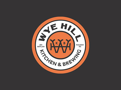 Wye Hill - Monogram Badge badge coaster logo logomark monogram