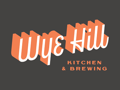 Wye Hill - Logotype brand identity handlettering letter lettering logo logotype