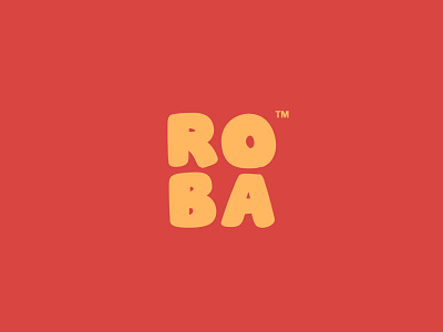 Logo design and branding for ROBA branding graphic design kids logo typography