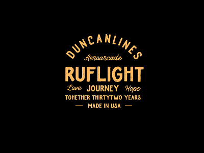 Vintage Logo badge for Ruflight