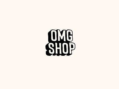 Playful logo design for OMG shop branding design graphic design logo typography