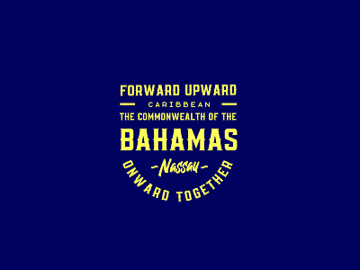 Original badge for Bahamas badge branding design graphic design logo typography