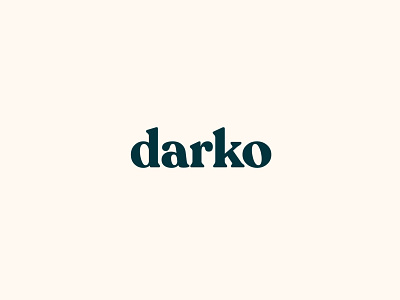 clasic minimalistic typography logo design for Darko branding classic design graphic design logo typography