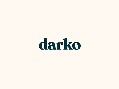 clasic minimalistic typography logo design for Darko