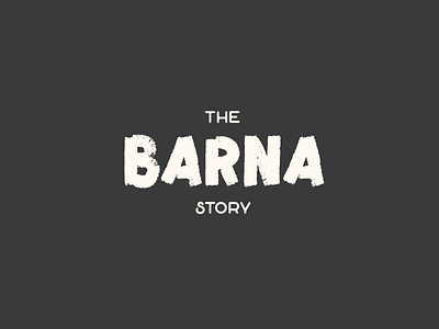 Hand drawn logotype for Barna branding design graphic design handdrawn logo typography vector