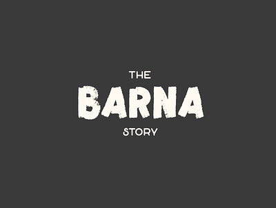 Hand drawn logotype for Barna branding design graphic design handdrawn logo typography vector