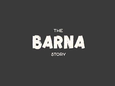 Hand drawn logotype for Barna