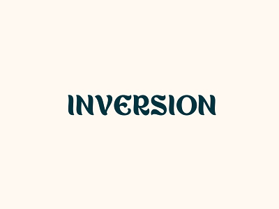 Esthetic logotype for Inversion branding design esthetic graphic design logo typography vector
