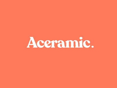 Classic logo for Aceramic branding classic graphic design logo