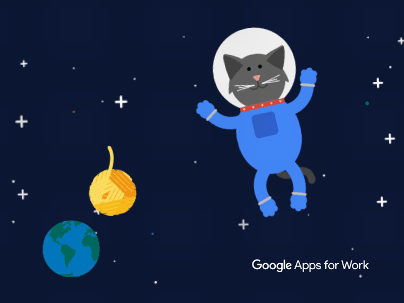 #MakeTime with Google Apps for Work apps cats gif google space
