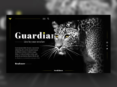 Hero image 1 - Guardian app design illustration ui ux web website