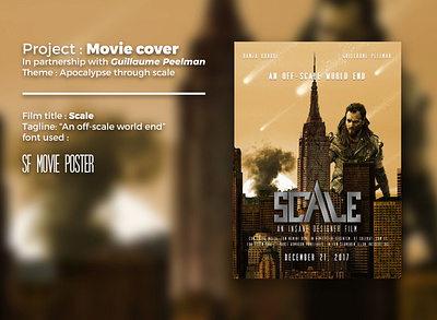 SCALE - Movie cover : design animation branding chromatic design illustration model typography