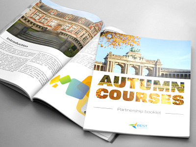 Auturm Courses Partnership booklet - design branding chromatic design flat illustration illustrator minimal model type typography