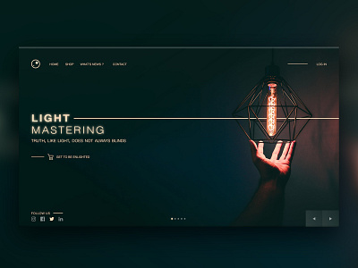 Hero Image 4 - Light Mastering app chromatic design flat illustration model typography ui ux web