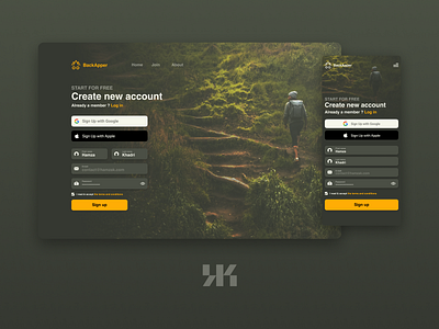 Sign up page | UI Challenge 1/50