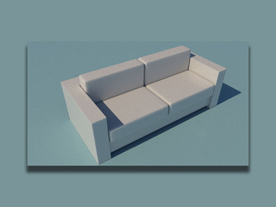 Sofa 3D Modeling and Rendering