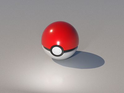 Pokemon Ball 3d 3d animation 3d model 3d modeler 3d modeling 3dglassrendering 3dsmax autodesk maya autodeskmaya maya