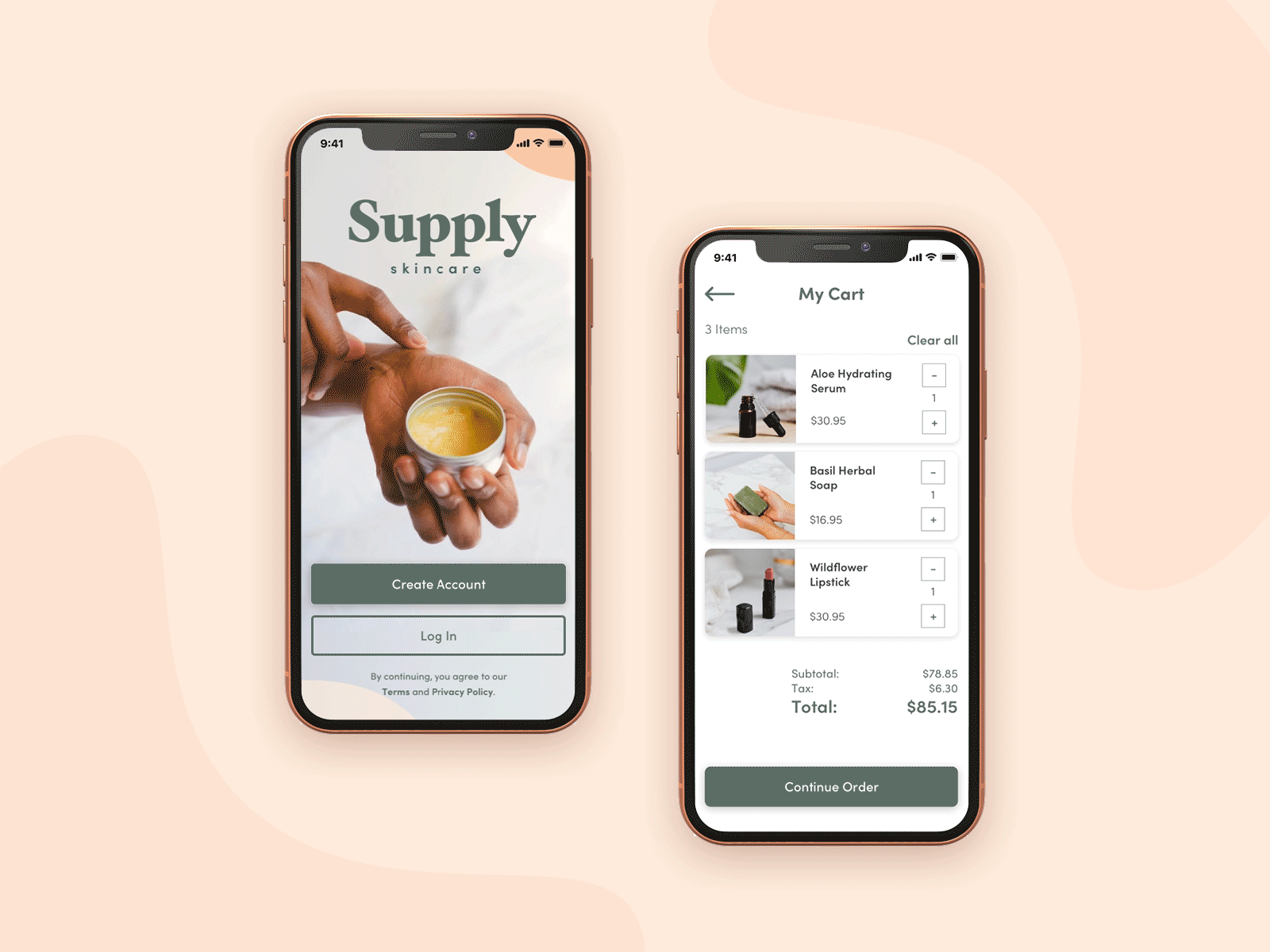 Sign-up & Checkout Screens (Two-a-Days Challenge) app daily ui daily ui challenge dailyui mobile app design two a days ui design ui ux