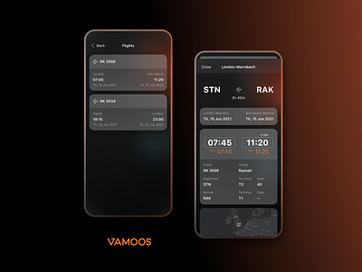 Travel manager - flights airline app booking card clean dashboard design feed flight grid interface ios iphone minimal mobile ticket travel trip ui ux