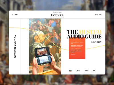 Louvre landing page redesign