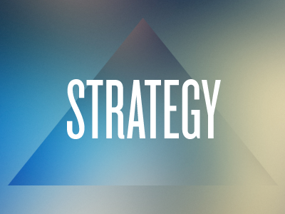 Strategy presentation pyramid strategy