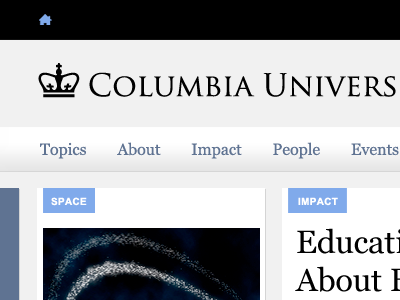 Columbia II .edu ivy league typography universities